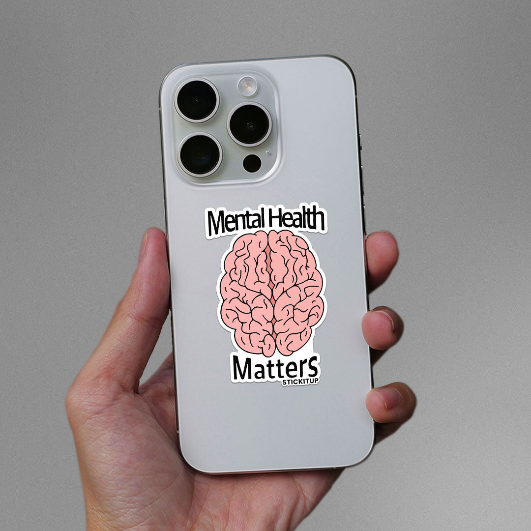 Mental Health Matter Sticker waterproof vinyl decal for laptop, bike, car & bottle