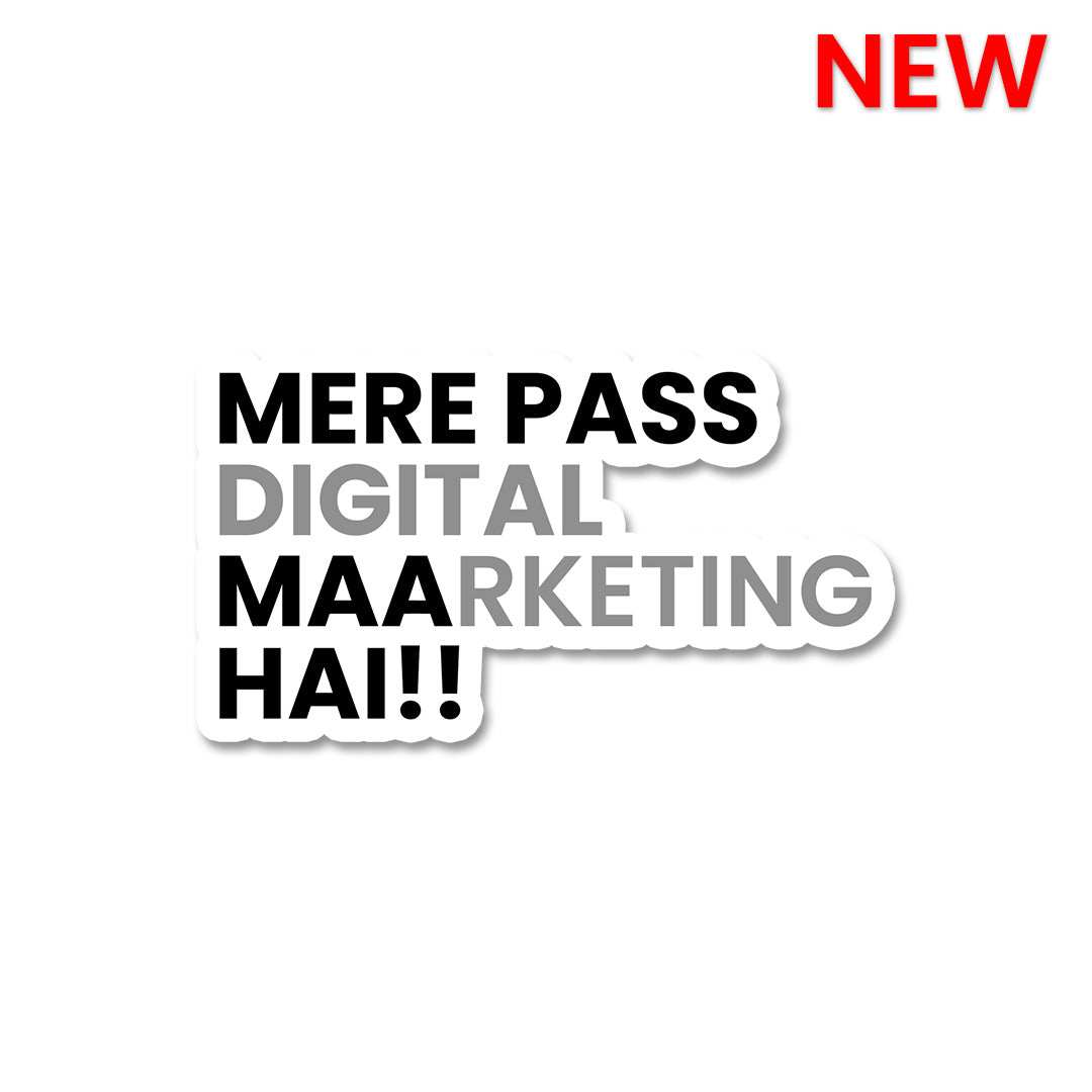 Mere Pass Maa Hai Sticker - Stickers | STICK IT UP