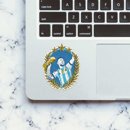 Messi Argentina Win Sticker - STICK IT UP