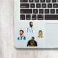 Messi mini sticker sheet waterproof vinyl decal for laptop, bike, car & bottle
