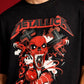 METALLICA OVERSIZED T - SHIRT waterproof vinyl decal for laptop, bike, car & bottle