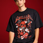 METALLICA OVERSIZED T - SHIRT waterproof vinyl decal for laptop, bike, car & bottle