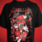 METALLICA OVERSIZED T - SHIRT waterproof vinyl decal for laptop, bike, car & bottle
