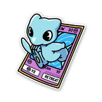 Mew Card Sticker waterproof vinyl decal for laptop, bike, car & bottle
