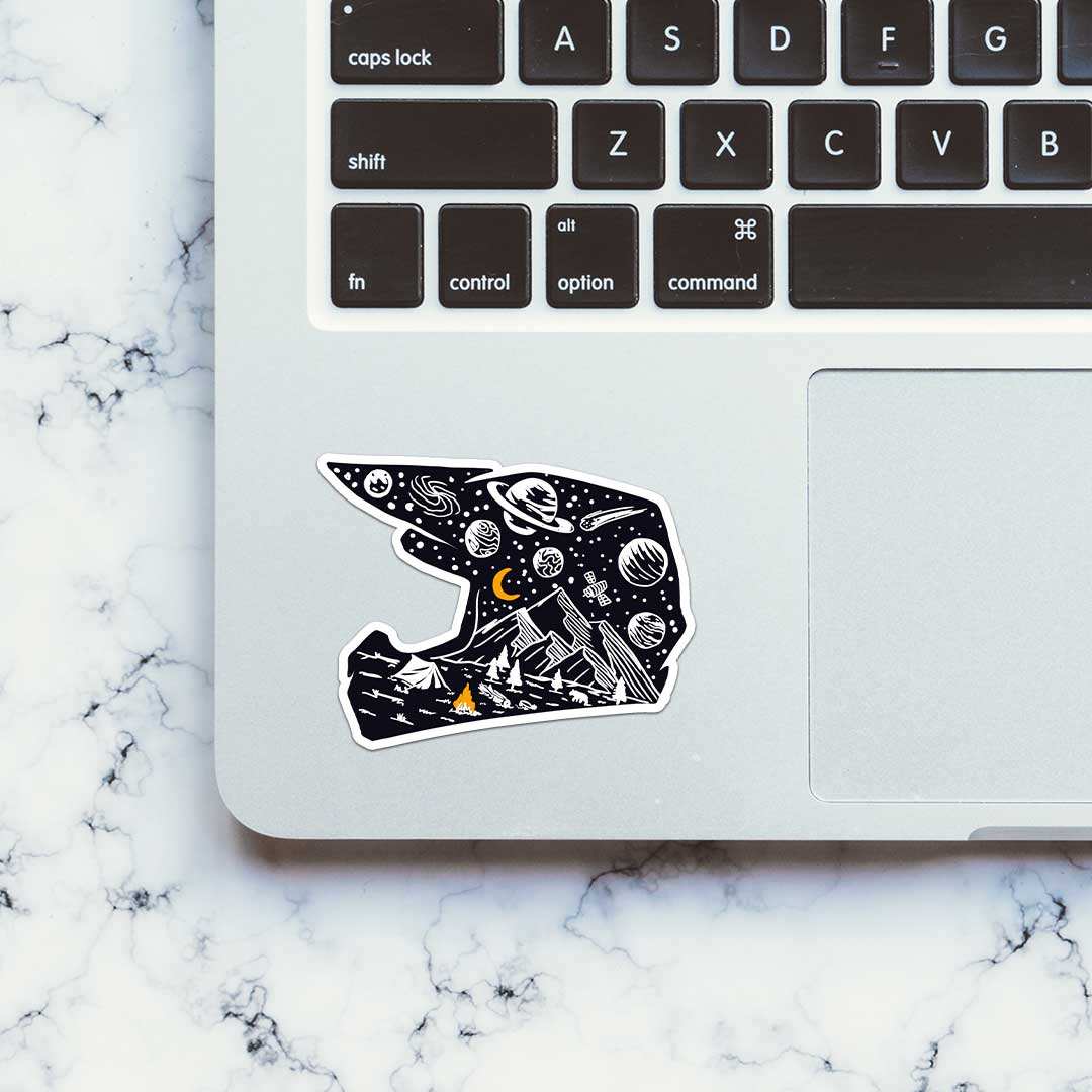 Midnight Helmet Sticker - STICK IT UP