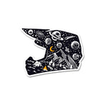 Midnight Helmet Sticker waterproof vinyl decal for laptop, bike, car & bottle