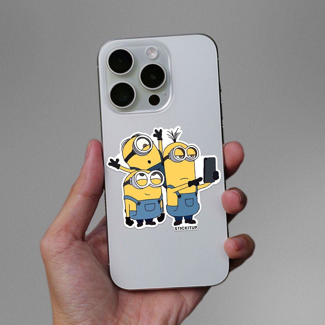 Minions Sticker waterproof vinyl decal for laptop, bike, car & bottle