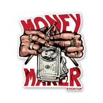 Money Maker Sticker waterproof vinyl decal for laptop, bike, car & bottle
