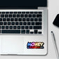 Money Root of Evil Holographic Stickers