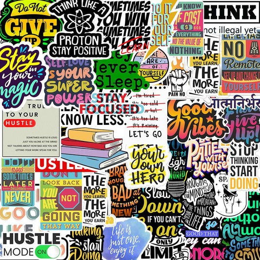Motivational Sticker Packs [50 sticker] - STICK IT UP