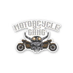 Motorcycle Gang Sticker waterproof vinyl decal for laptop, bike, car & bottle