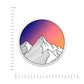 Mountain Sunset Bumper Sticker waterproof vinyl decal for laptop, bike, car & bottle