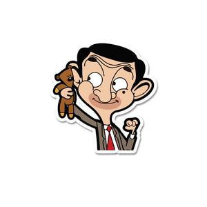 Mr. Bean Sticker waterproof vinyl decal for laptop, bike, car & bottle