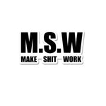 Msw Sticker waterproof vinyl decal for laptop, bike, car & bottle
