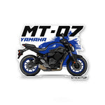 MT - 07 Sticker waterproof vinyl decal for laptop, bike, car & bottle