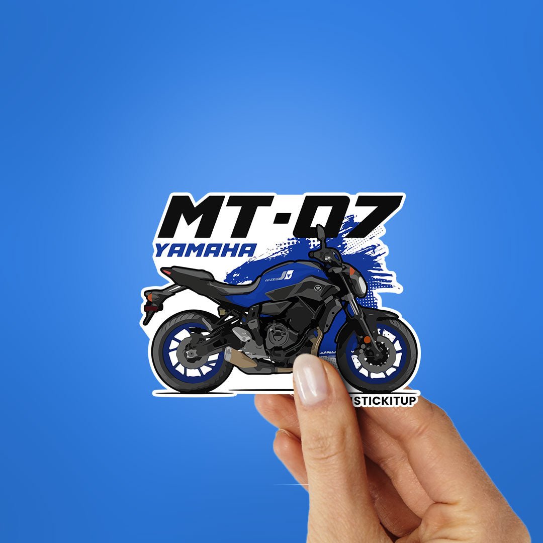 MT - 07 Sticker waterproof vinyl decal for laptop, bike, car & bottle