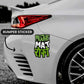 Mujhe Mat Roko Bumper Sticker waterproof vinyl decal for laptop, bike, car & bottle