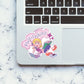 MULTITASKING Sticker waterproof vinyl decal for laptop, bike, car & bottle