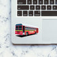 Mumbai Local Bus Sticker waterproof vinyl decal for laptop, bike, car & bottle