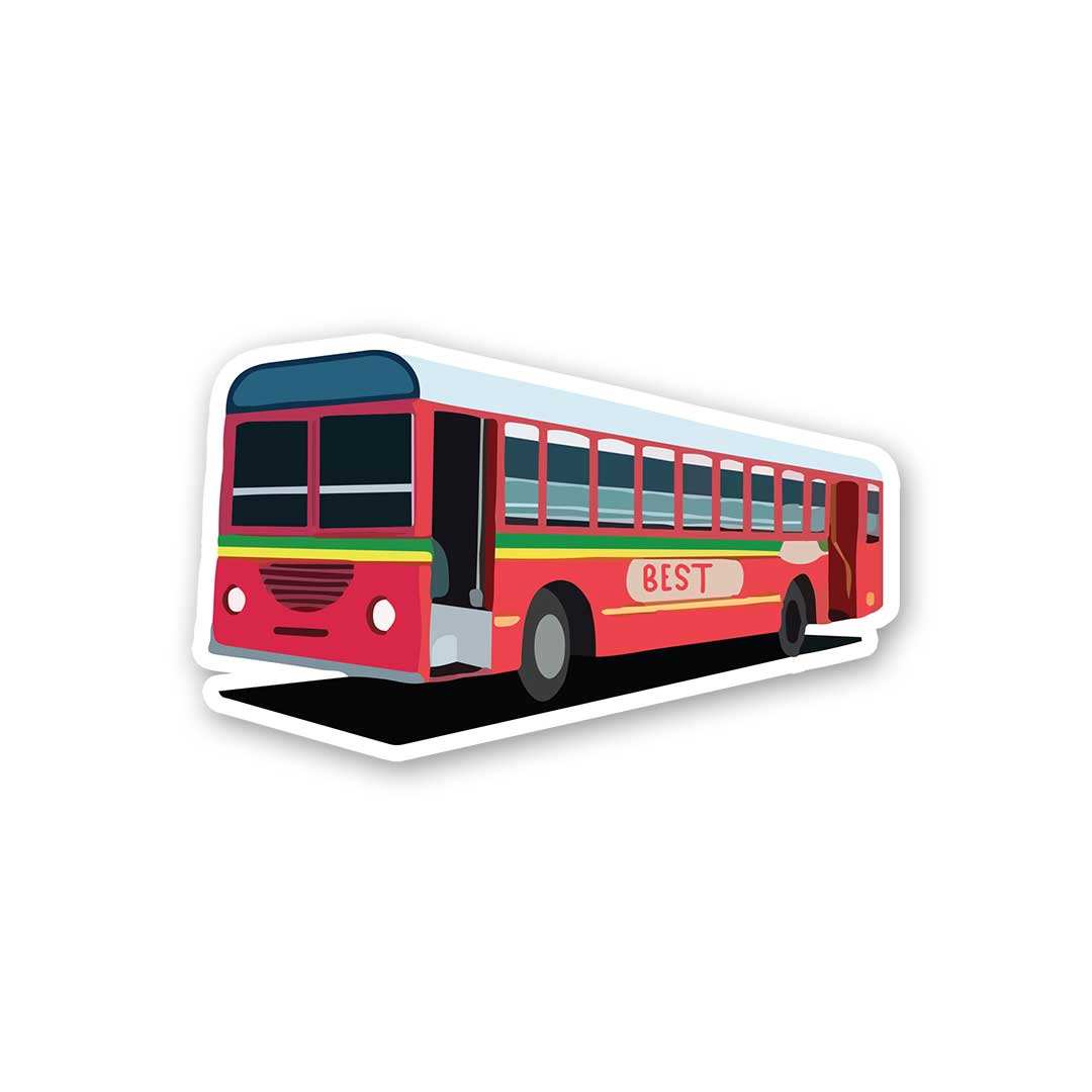 Mumbai Local Bus Sticker - Stickers | STICK IT UP