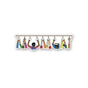 Mumbai Rush Sticker waterproof vinyl decal for laptop, bike, car & bottle