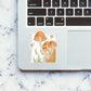 Mushroom Sticker waterproof vinyl decal for laptop, bike, car & bottle