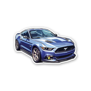Mustang Sticker waterproof vinyl decal for laptop, bike, car & bottle