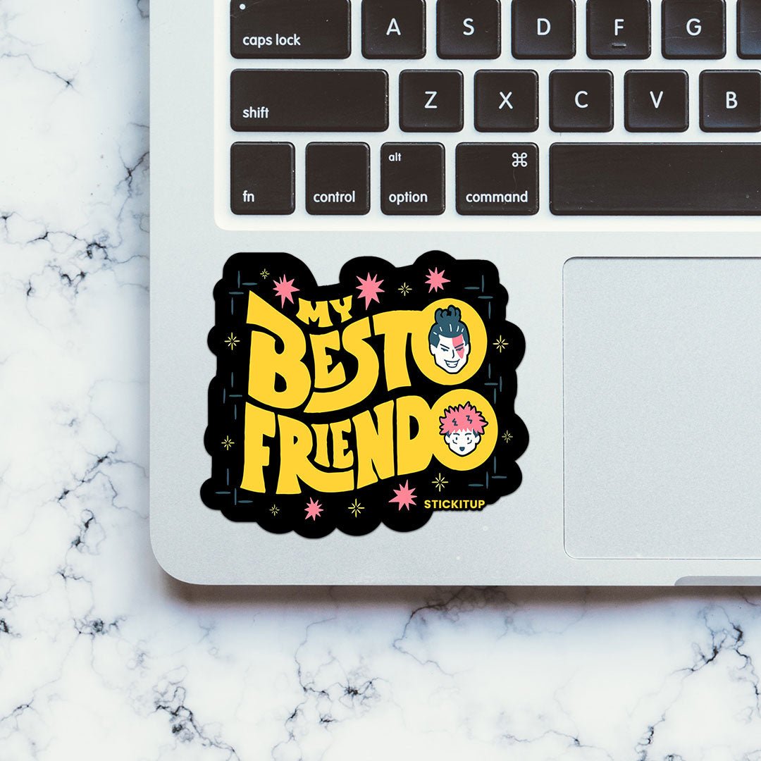 My Besto Friendo Sticker waterproof vinyl decal for laptop, bike, car & bottle