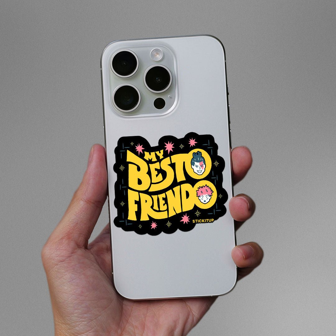 My Besto Friendo Sticker waterproof vinyl decal for laptop, bike, car & bottle