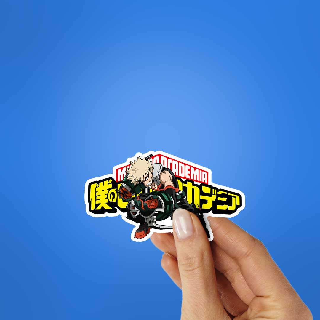My Hero Academia Sticker waterproof vinyl decal for laptop, bike, car & bottle
