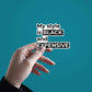 My style is black Sticker waterproof vinyl decal for laptop, bike, car & bottle