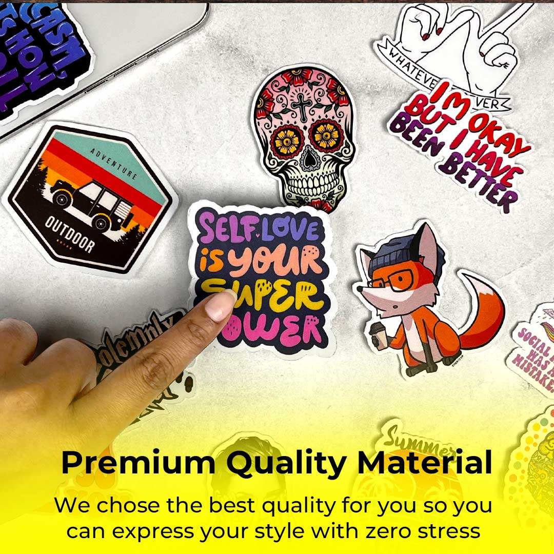 Mystery Box 7 [1000 Random Stickers] waterproof vinyl decal for laptop, bike, car & bottle