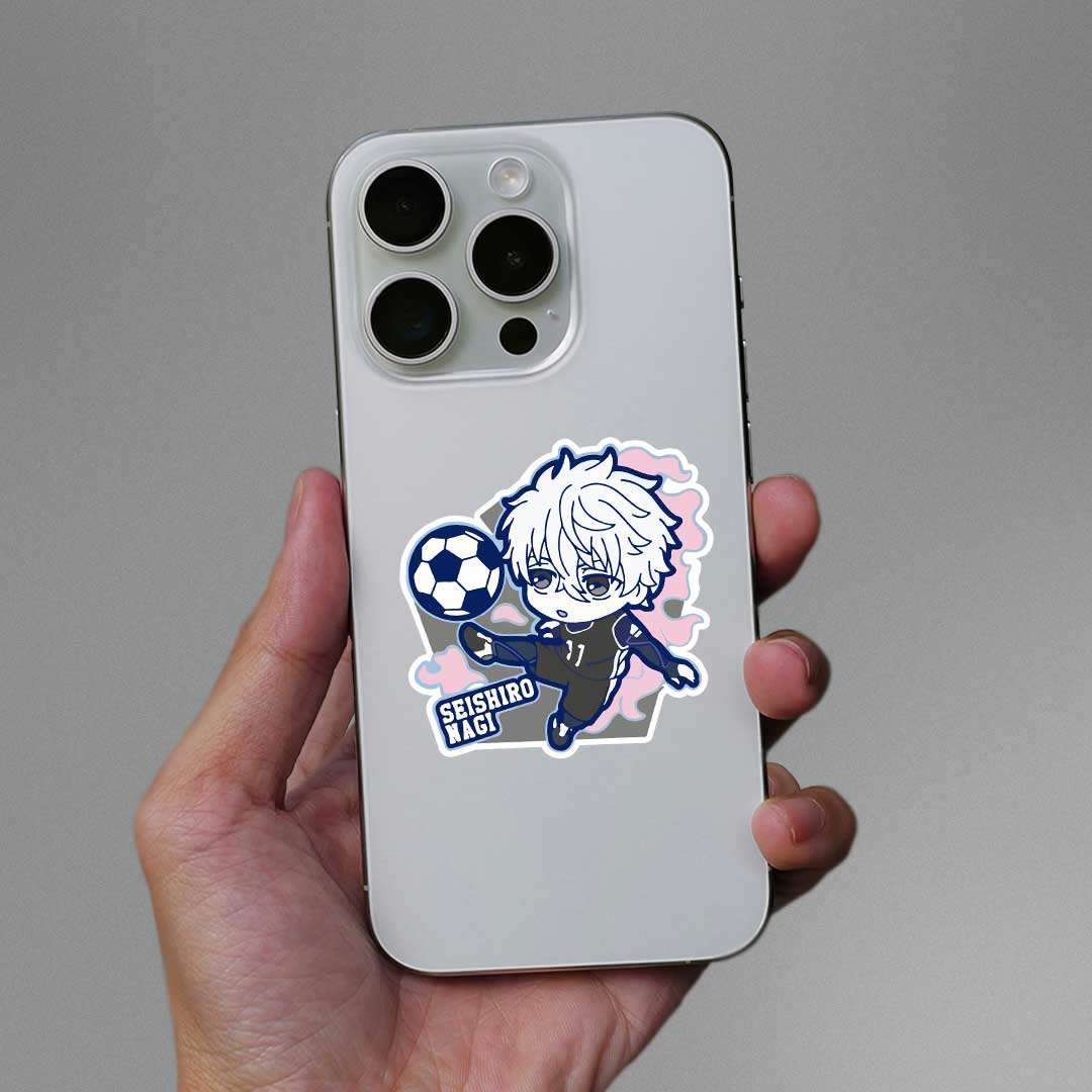 Nagi Seishiro Chibi Sticker waterproof vinyl decal for laptop, bike, car & bottle