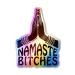 Namaste Sticker Holographic Stickers waterproof vinyl decal for laptop, bike, car & bottle