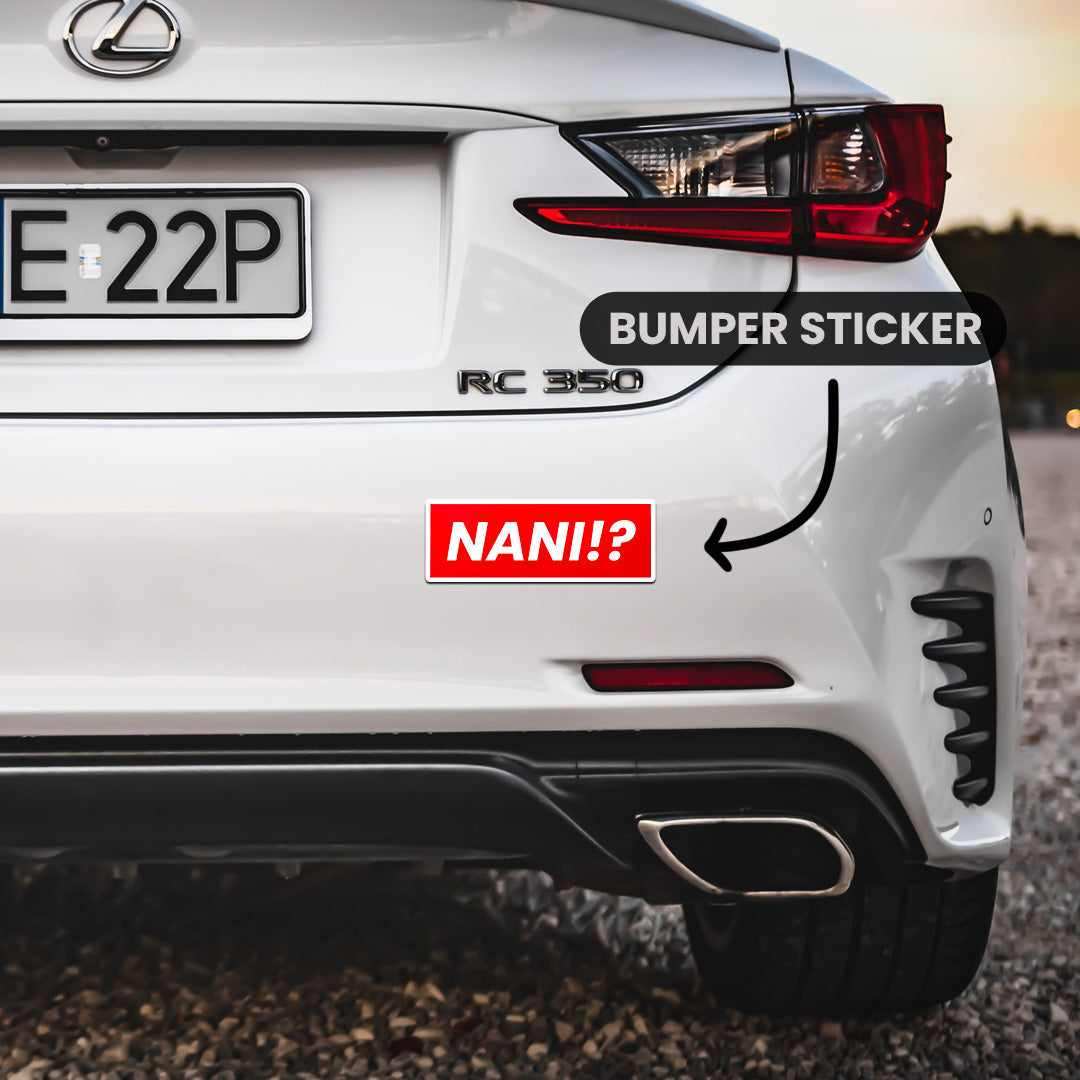 Nani Bumper Sticker waterproof vinyl decal for laptop, bike, car & bottle