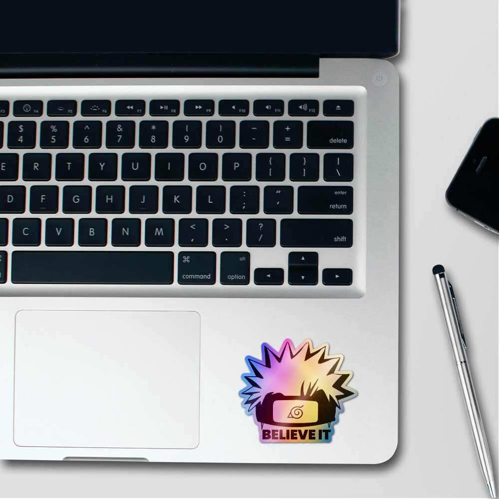 Naruto Holographic Stickers waterproof vinyl decal for laptop, bike, car & bottle