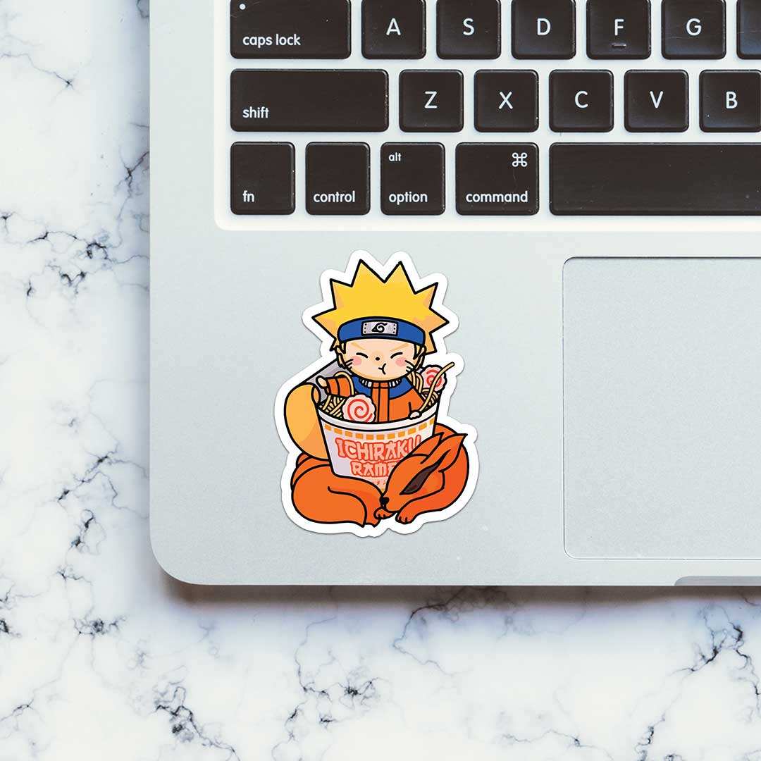 Naruto Ramen Sticker waterproof vinyl decal for laptop, bike, car & bottle