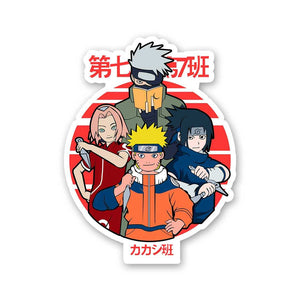 Naruto Squad Sticker waterproof vinyl decal for laptop, bike, car & bottle