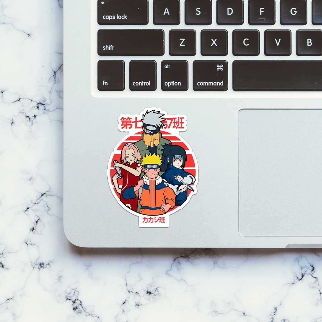 Naruto Squad Sticker waterproof vinyl decal for laptop, bike, car & bottle