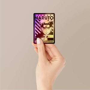 Naruto Uzumaki Holographic Stickers waterproof vinyl decal for laptop, bike, car & bottle