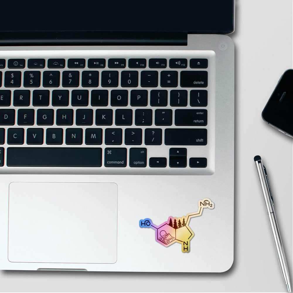 Naturology Holographic Stickers waterproof vinyl decal for laptop, bike, car & bottle