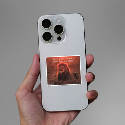 Never wait Sticker - STICK IT UP