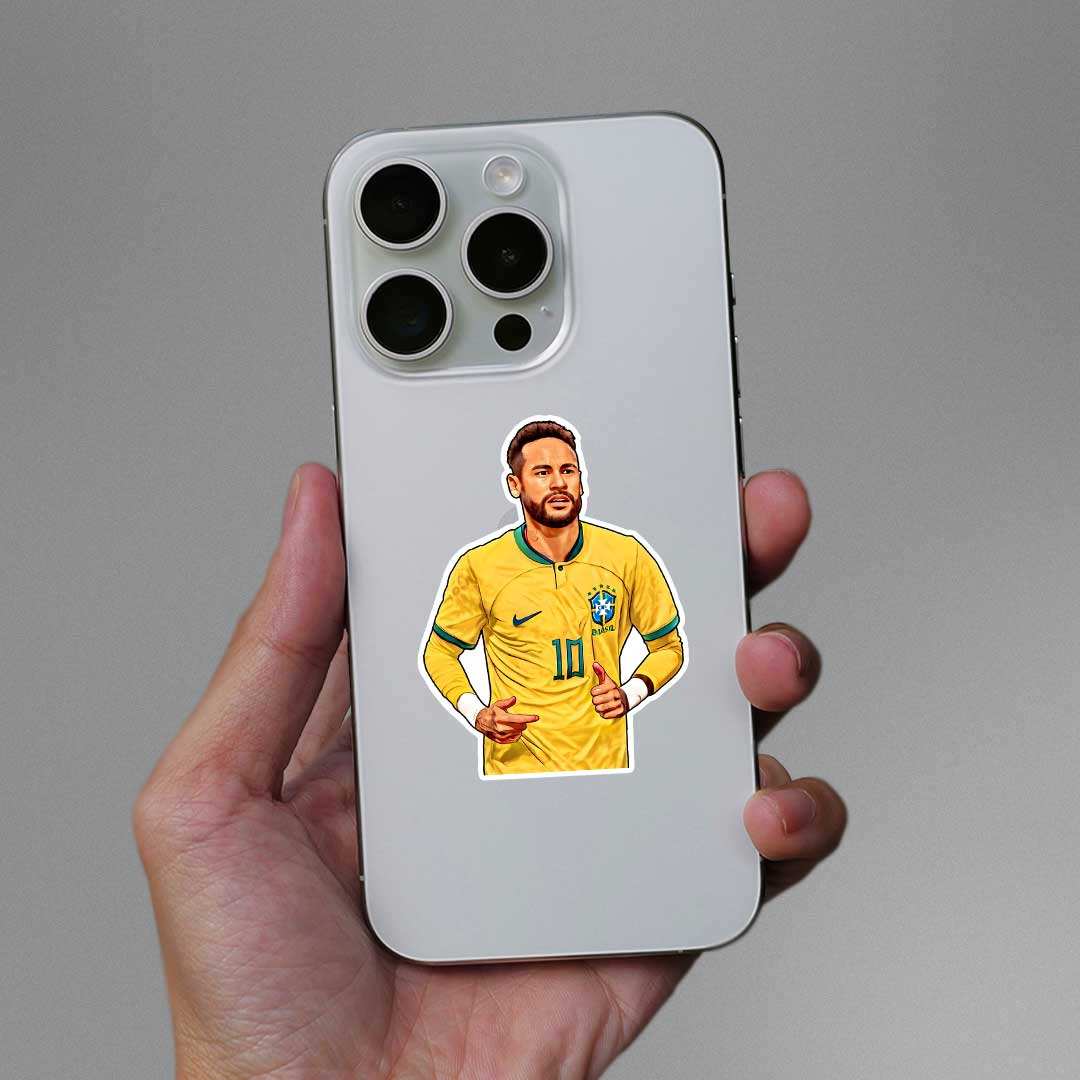 Neymar Jr Brazil 2.0 Sticker waterproof vinyl decal for laptop, bike, car & bottle