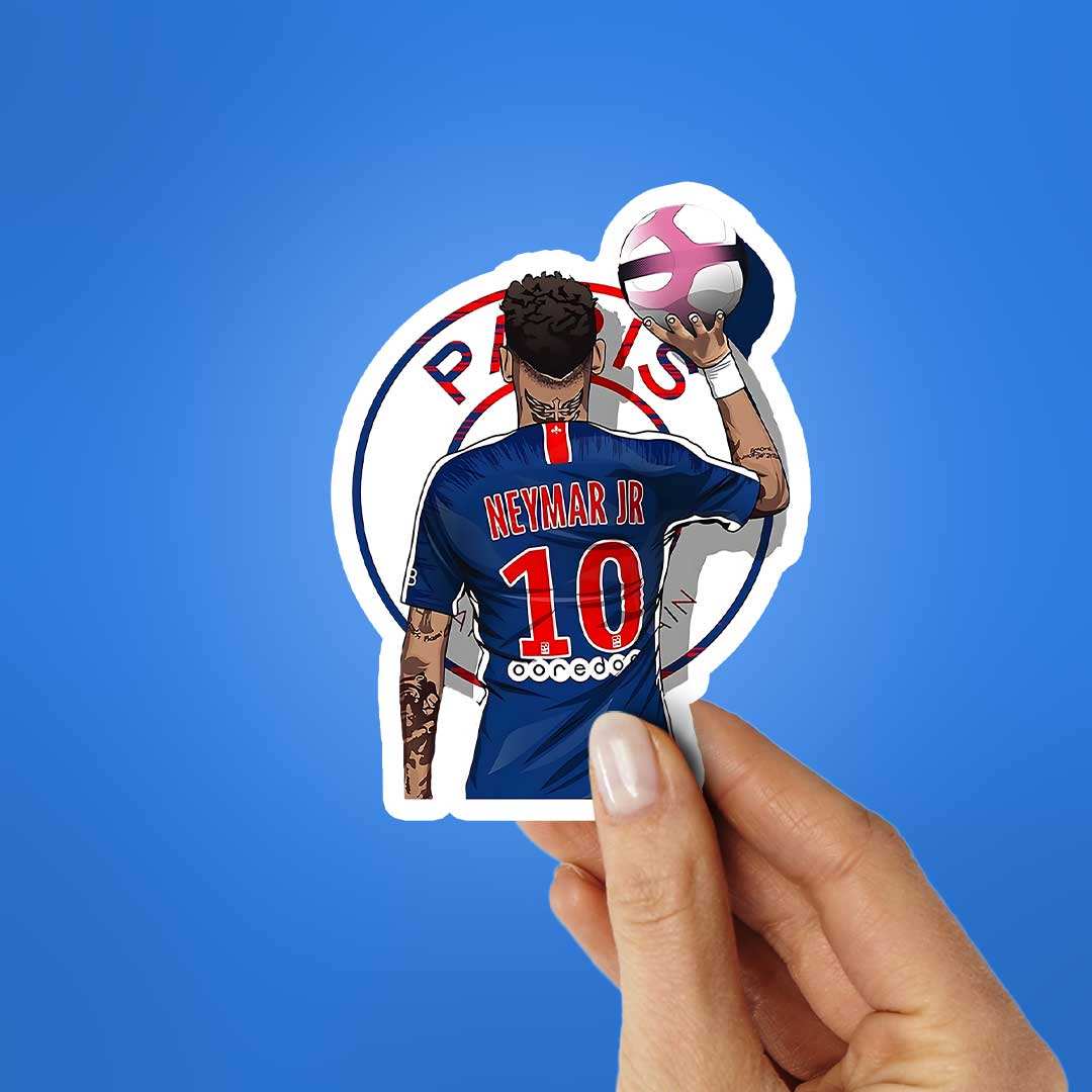 Neymar Sticker waterproof vinyl decal for laptop, bike, car & bottle