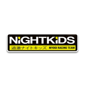 Nightkids Bumper Sticker waterproof vinyl decal for laptop, bike, car & bottle