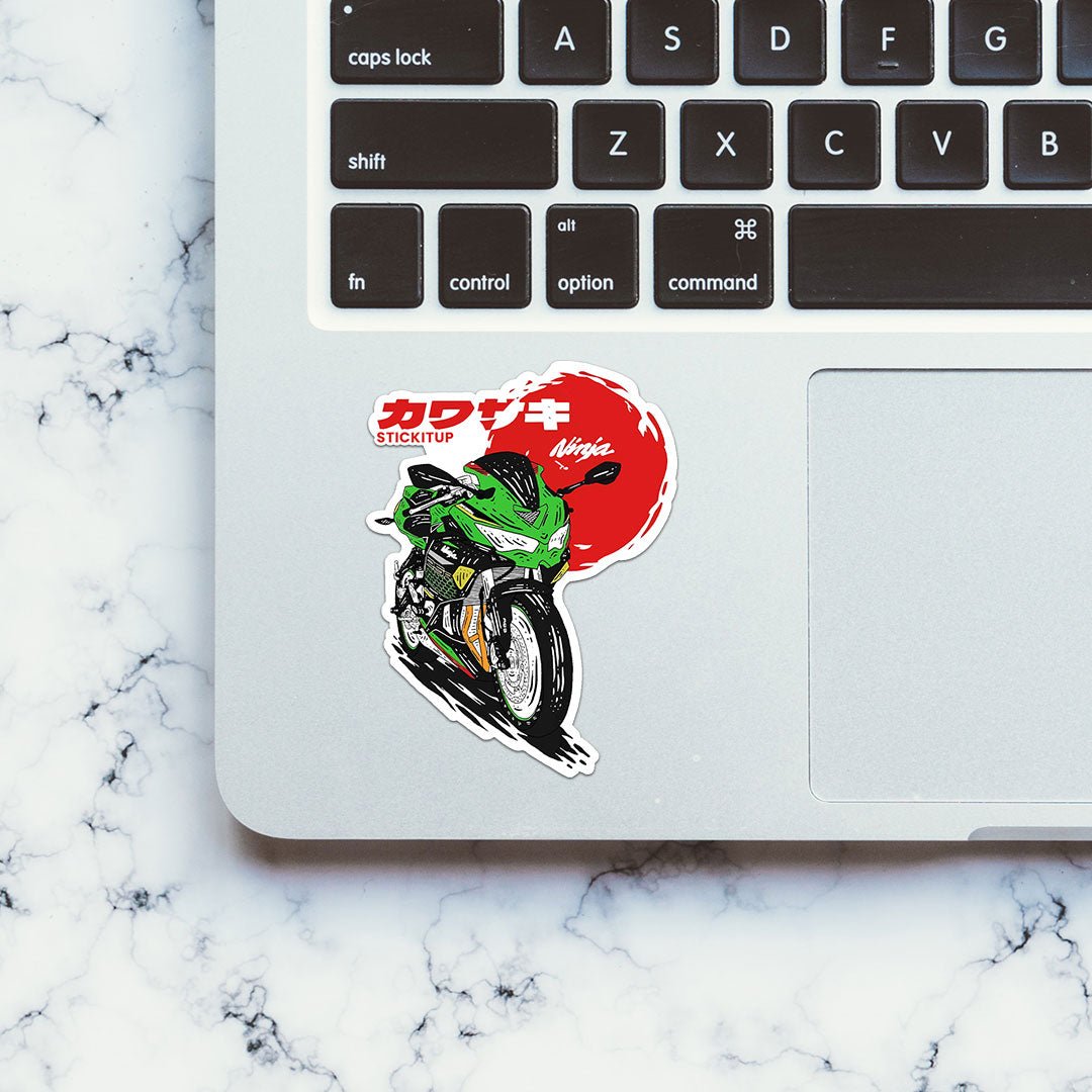 Ninja zx Sticker waterproof vinyl decal for laptop, bike, car & bottle