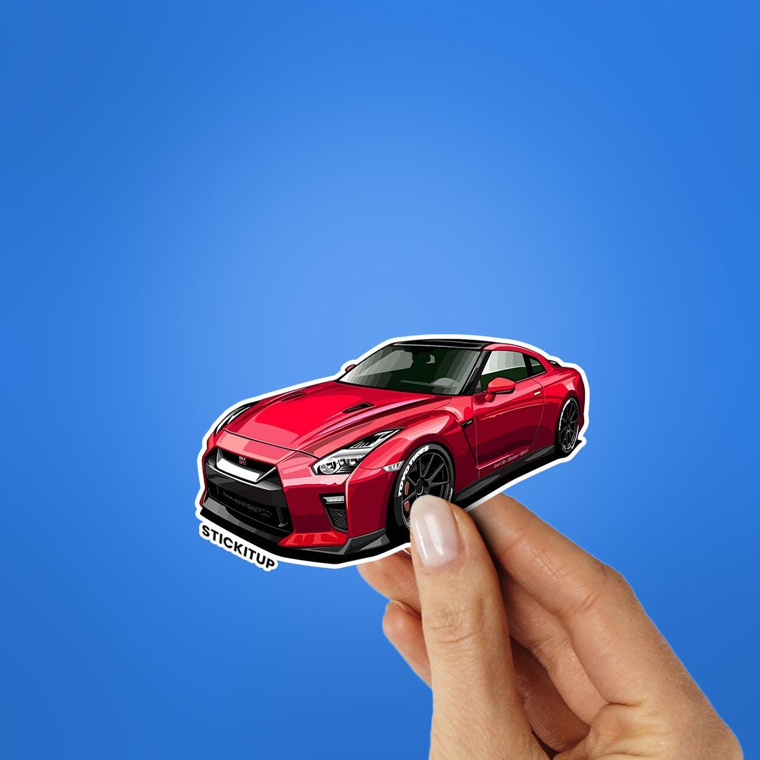 Nissan GTR Sticker waterproof vinyl decal for laptop, bike, car & bottle