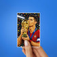 No.7 Trophy Kiss Glitter Sticker