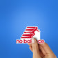 No Balance Sticker waterproof vinyl decal for laptop, bike, car & bottle
