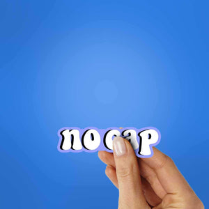 No Cap Sticker waterproof vinyl decal for laptop, bike, car & bottle